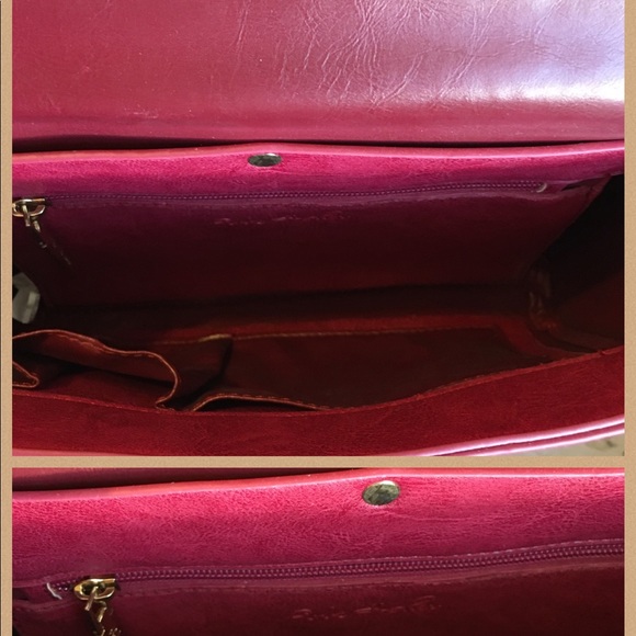 Danica Vintage Inspired Crossbody Mini Bag In Wine - Picture 3 of 4